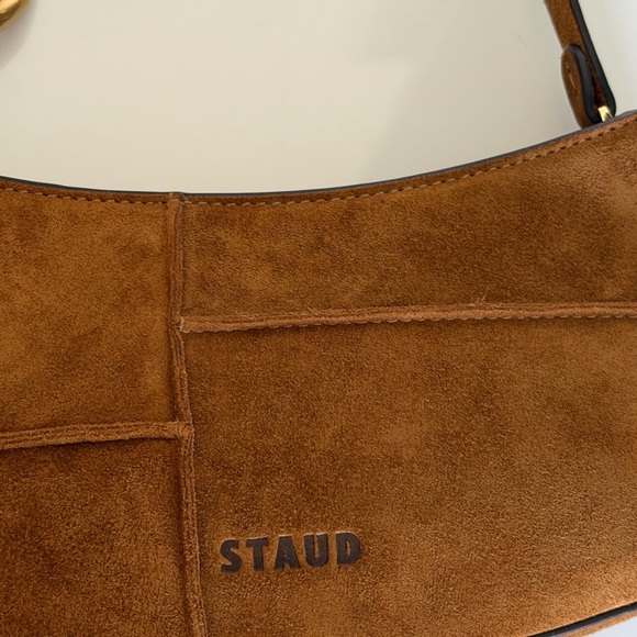 Tan Leather suede shoulder bag - Picture 6 of 12
